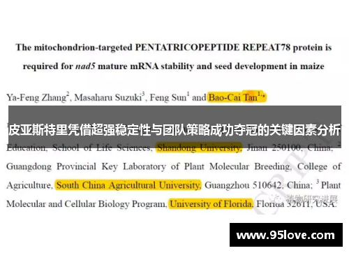 皮亚斯特里凭借超强稳定性与团队策略成功夺冠的关键因素分析
